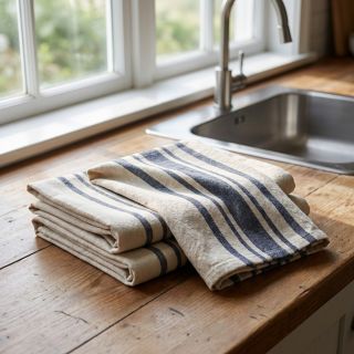 Decoration fabric Bernadette stripe indigo