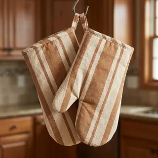 Decoration fabric Bernadette stripe peanut