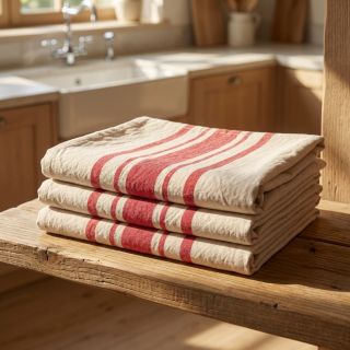 Decoration fabric Bernadette stripe rouge