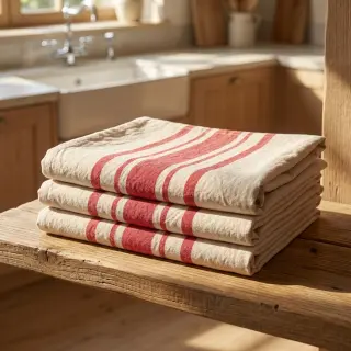 Decoration fabric Bernadette stripe rouge