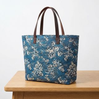 Decoration fabric jacquard Swell allover bleu