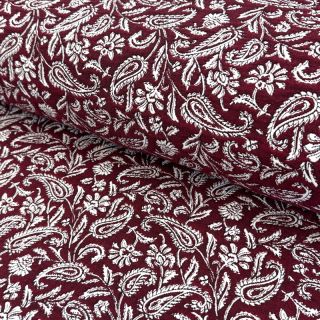 Decoration fabric jacquard Mumbai allover bordeaux
