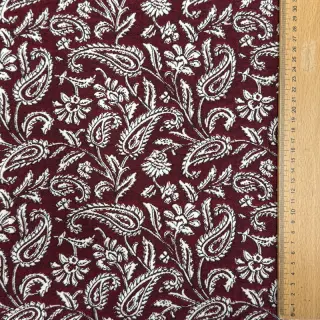 Decoration fabric jacquard Mumbai allover bordeaux