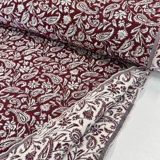 Decoration fabric jacquard Mumbai allover bordeaux