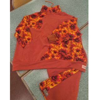 Sweat fabric Flower galaxy design A digital print