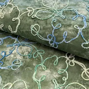 Cotton fabric TIE DYE Chenille ela design B