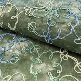 Cotton fabric TIE DYE Chenille ela design B