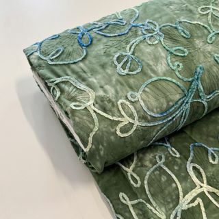 Cotton fabric TIE DYE Chenille ela design B