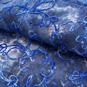 Cotton fabric TIE DYE Chenille ela design C