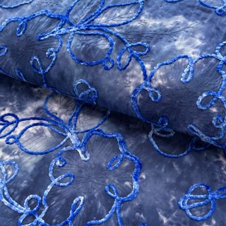 Cotton fabric TIE DYE Chenille ela design C