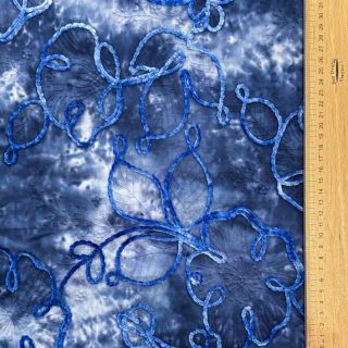 Cotton fabric TIE DYE Chenille ela design C