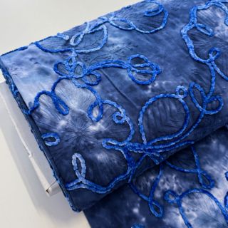 Cotton fabric TIE DYE Chenille ela design C