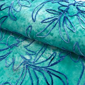 Cotton fabric TIE DYE Chenille manon design A