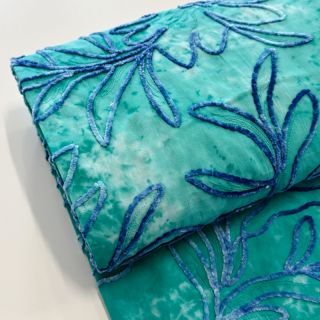 Cotton fabric TIE DYE Chenille manon design A