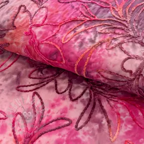 Cotton fabric TIE DYE Chenille manon design C