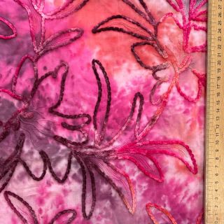 Cotton fabric TIE DYE Chenille manon design C