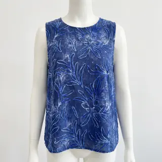 Cotton fabric TIE DYE Chenille manon design B