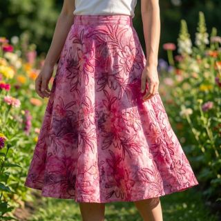 Cotton fabric TIE DYE Chenille manon design C