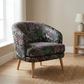 Decoration fabric jacquard Botanic Paradise Bird