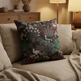 Decoration fabric jacquard Botanic Paradise Bird