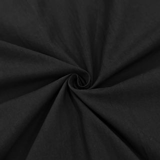 Cotton fabric WASHED black