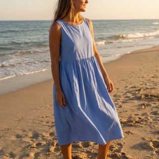 Cotton fabric WASHED lavender