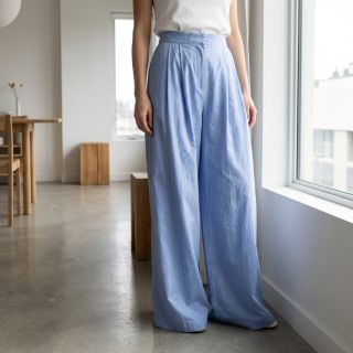 Cotton fabric WASHED lavender