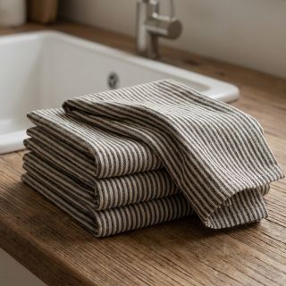 Decoration fabric Simone lin noir