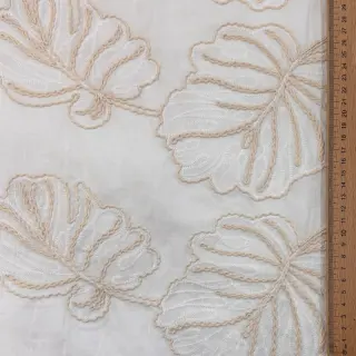 Cotton fabric VOILE EMBROIDERY Kady off white