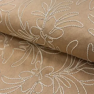 SUEDE Tape flower beige