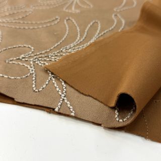 SUEDE Tape flower beige