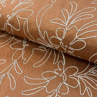 SUEDE Tape flower cinnamon