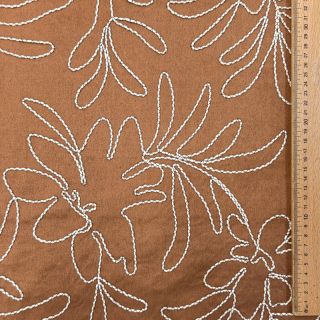 SUEDE Tape flower cinnamon