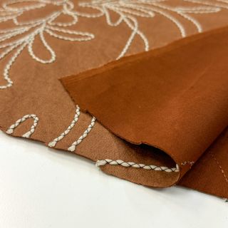 SUEDE Tape flower cinnamon
