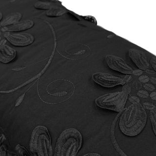 Cotton fabric EMBROIDERY Bellagio black