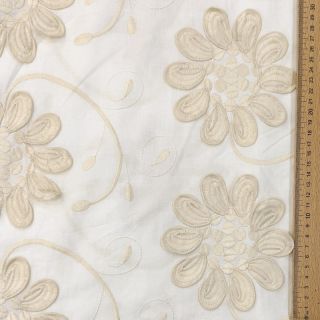 Cotton fabric EMBROIDERY Bellagio cream