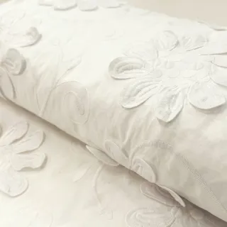 Cotton fabric EMBROIDERY Bellagio off white