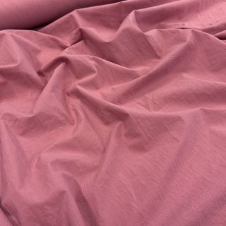 Cotton fabric WASHED dark blush