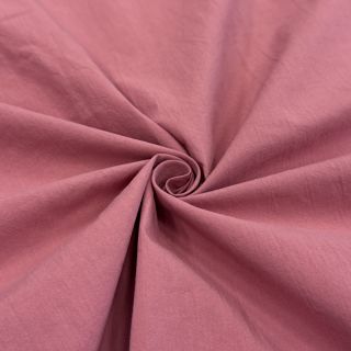 Cotton fabric WASHED dark blush