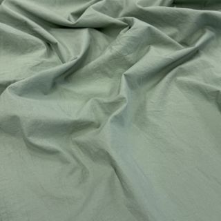 Cotton fabric WASHED old green