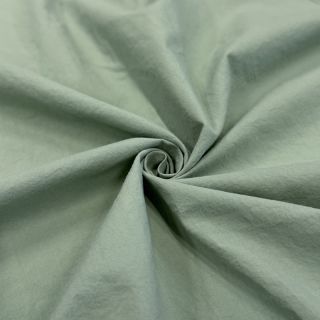 Cotton fabric WASHED old green