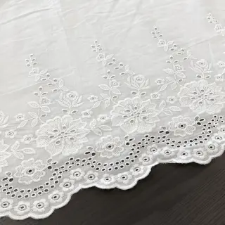 Cotton fabric EMBROIDERY Leon border