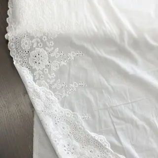 Cotton fabric EMBROIDERY Leon border