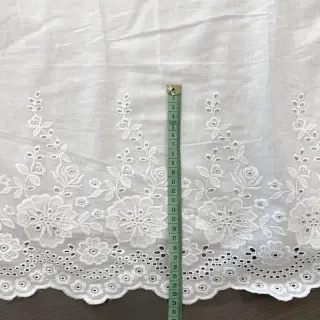 Cotton fabric EMBROIDERY Leon border