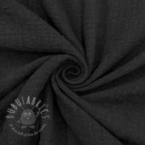 Cotton fabric SLUB WASHED black