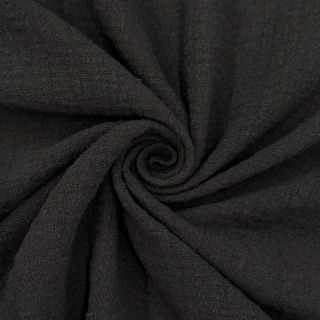 Cotton fabric SLUB WASHED black