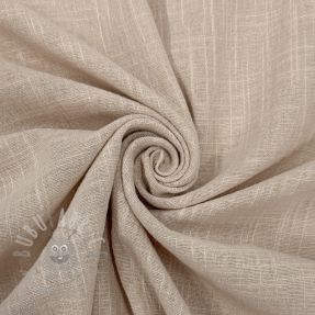 Cotton fabric SLUB WASHED beige