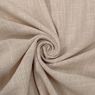 Cotton fabric SLUB WASHED beige