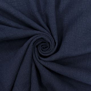 Cotton fabric SLUB WASHED navy