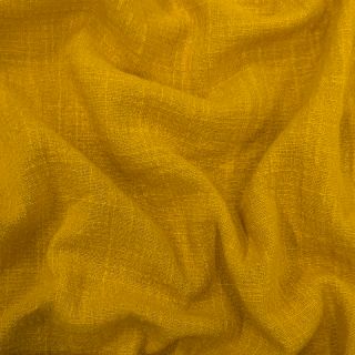 Cotton fabric SLUB WASHED ochre
